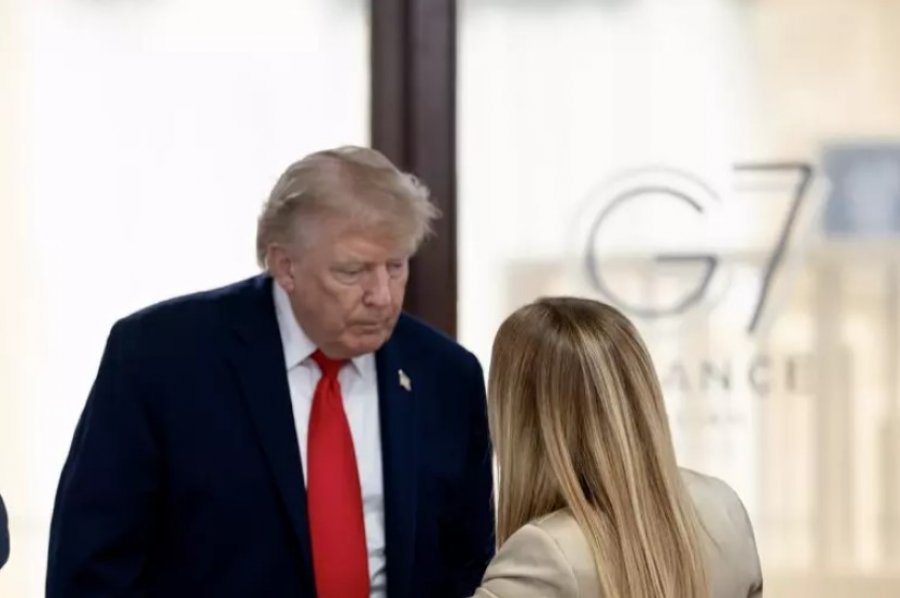 Trumpi pas takimit me kryeministren italiane në Samitin e G7: Meloni m’u lut të bënim një foto, më erdhi keq për të
