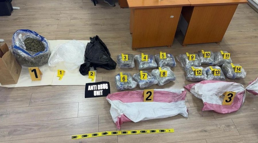 Konfiskohen rreth 18 kilogramë marihuanë, prangosen dy persona në Kaçanik