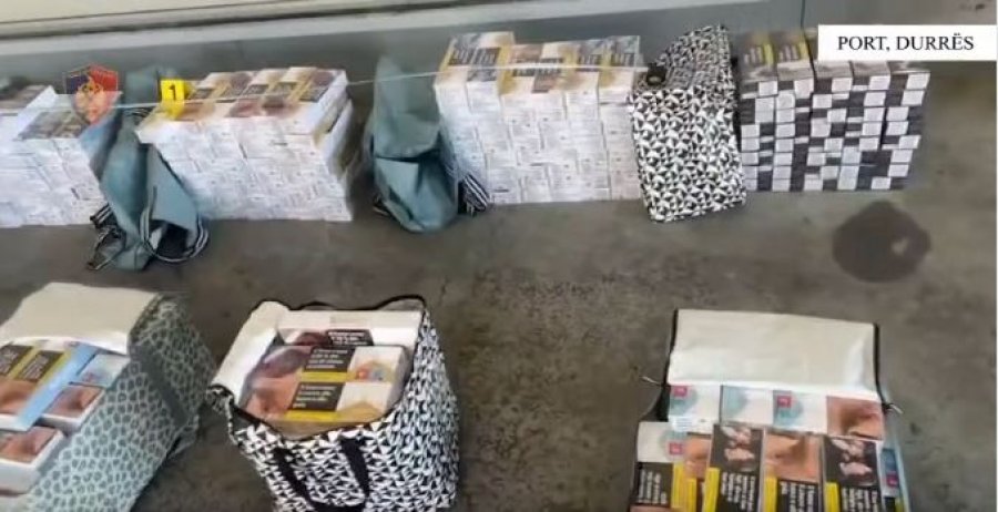 Sekuestrohen cigare e armë në Portin e Durrësit, arrestohen dy persona