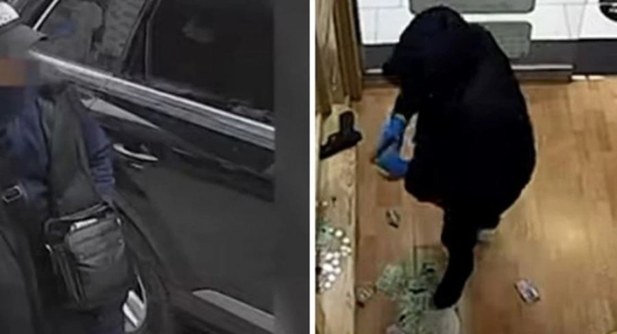 Me pistoletë në dorë, duke goditur derën me shkelma – pamje nga grabitja në Tiranë [video]