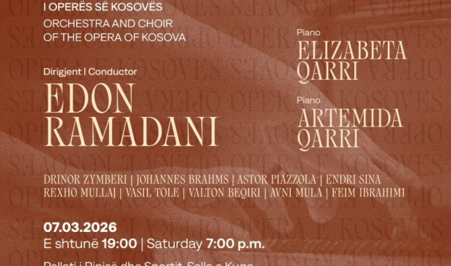 Opera e Kosovës do të sjellë mbrëmje koncertale më 7 mars në Prishtinë