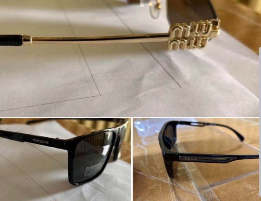 Dogana ndalon mbi 2.000 palë syze dielli të falsifikuara “Gucci”, “Porsche” dhe “Miu Miu” në Prishtinë