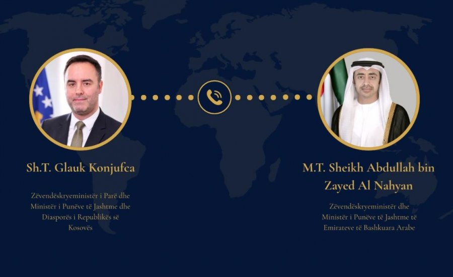 Konjufca telefonon ministrin e Jashtëm të Emirateve të Bashkuara, dënon sulmet e Iranit