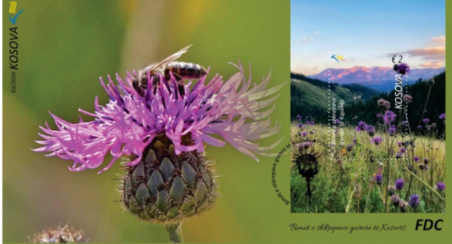 Bimët e shkrepave gurore të Kosovës në pulla postare