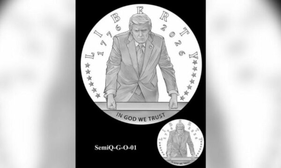 Trumpi miraton prerjen e një monedhe ari 24 karatësh me portretin e tij