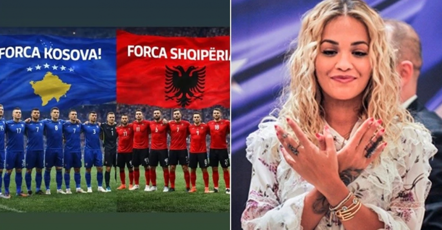 “Forca Kosova, forca Shqipëria” - Rita Ora mbështet dy ekipet kombëtare për kualifikim në Kupën e Botës
