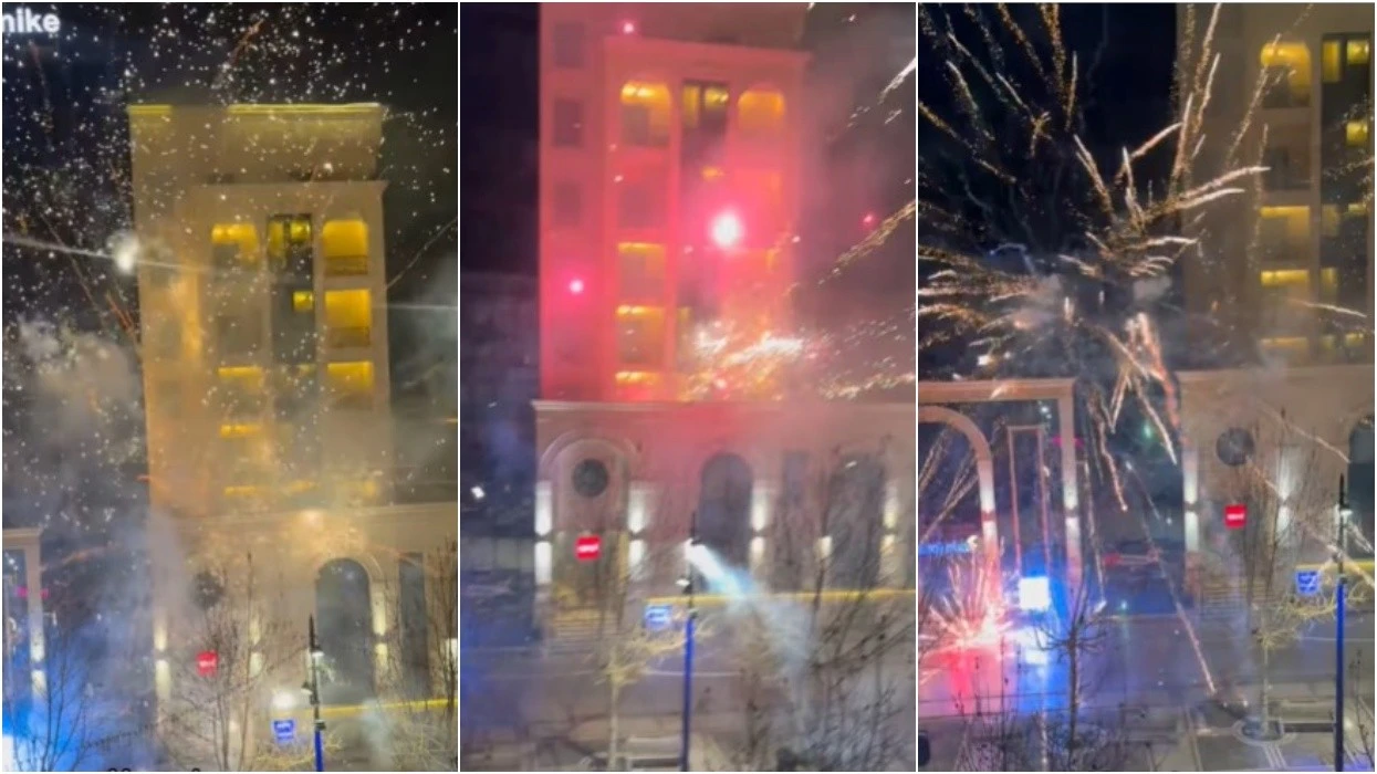 Fishekzjarrë dhe presion para finales, tifozët e Kosovës trazojnë natën e lojtarëve të Turqisë