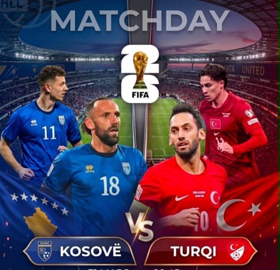 Formacionet zyrtare: Kosovë - Turqi