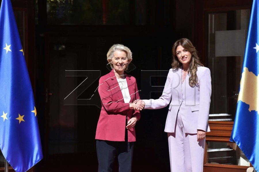 Von der Leyen nis vizitën në Kosovë, pritet nga Haxhiu