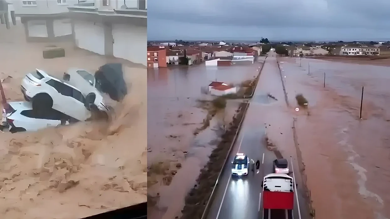 Alarm i kuq në Spanjë, reshjet shkaktojnë përmbytje masive [video] 