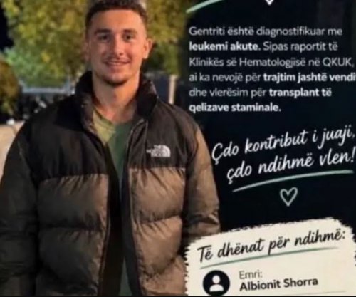 Gentriti po lufton me leukeminë, familja bën thirrje për ndihmë