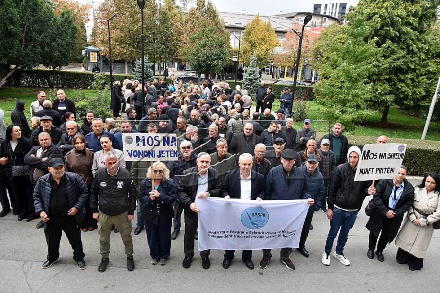 “Mos na shkelni”, punëtorët teknikë të sektorit privat protestojnë për paga