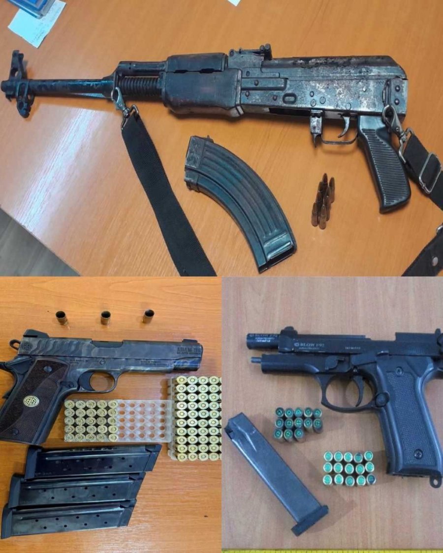 Policia sekuestron armë zjarri në tri raste, në Gjakovë dhe Malishevë