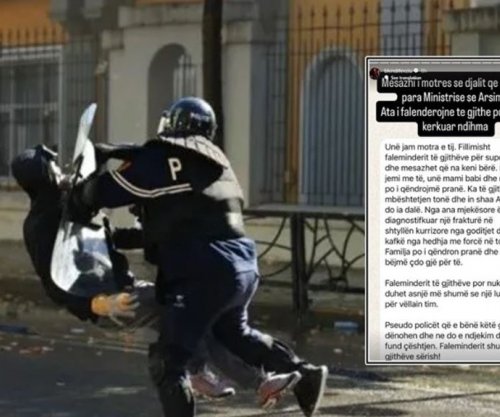Motra e studentit që policia e përplasi në asfalt: Vëllai im pësoi fraktura në shtyllën kurrizore dhe në kafkë
