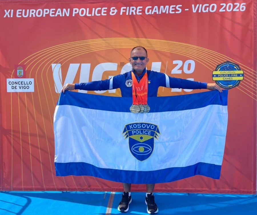 Anton Cena e valëvit me krenari flamurin e Kosovës në Spanjë dhe i mbyll Garat Evropiane me pesë medalje, i bëhet pritje speciale në atdhe