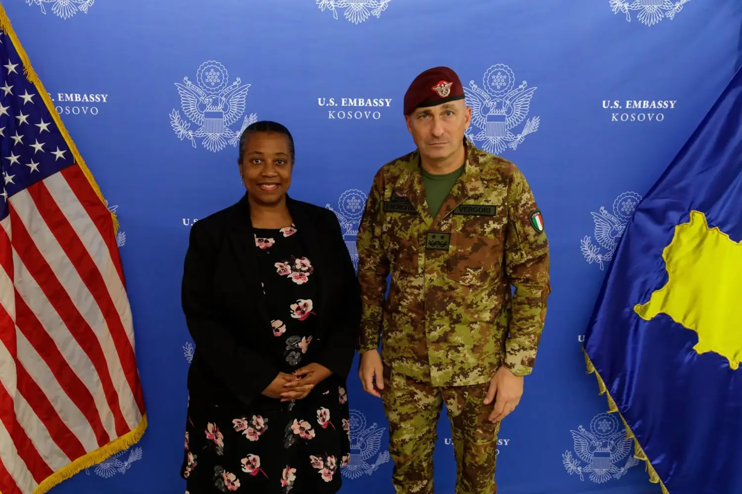 Komandanti i KFOR-it në ambasadën amerikane, SHBA-ja riafirmon mbështetjen për Kosovën
