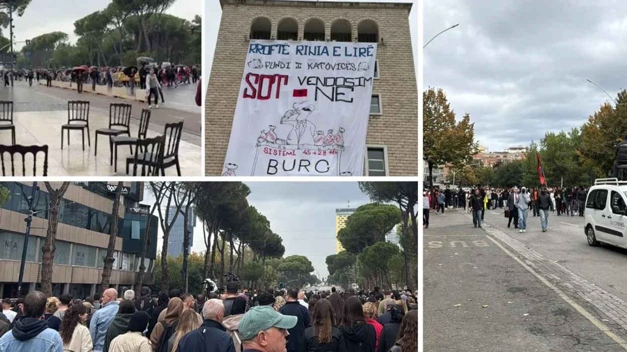 Studentë dhe pedagogë sërish para zyrës së Kryeministrit, nuk ka “tym të bardhë” për dialog me Ramën