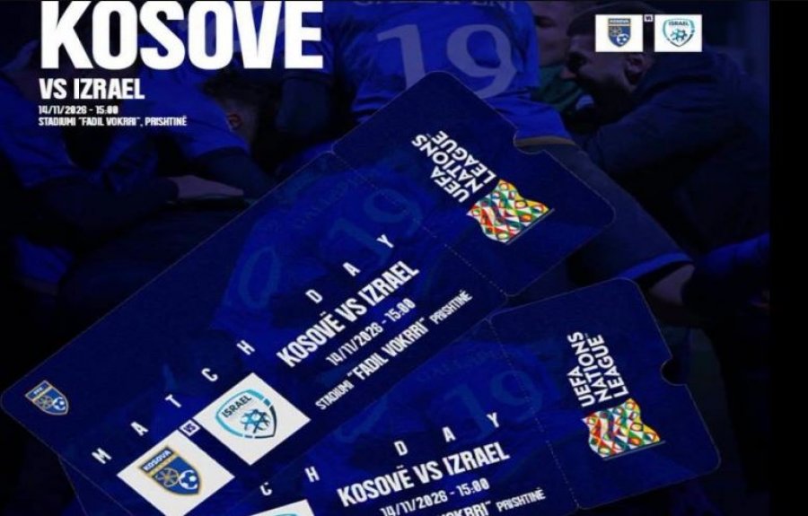Dalin në shitje biletat për ndeshjen Kosovë – Izrael