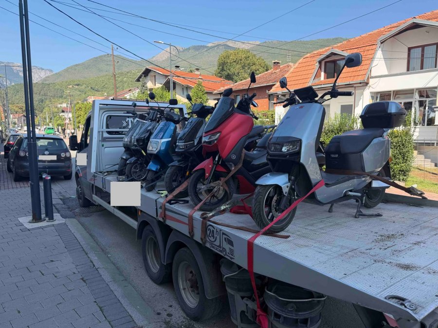 Sekuestrohen 11 motoçikleta në Pejë për kundërvajtje në komunikacion