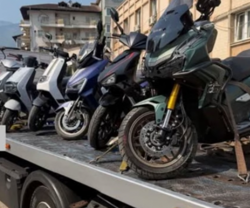 Sekuestrohen gjashtë motoçikleta në Pejë gjatë aksionit për sigurinë në shkolla