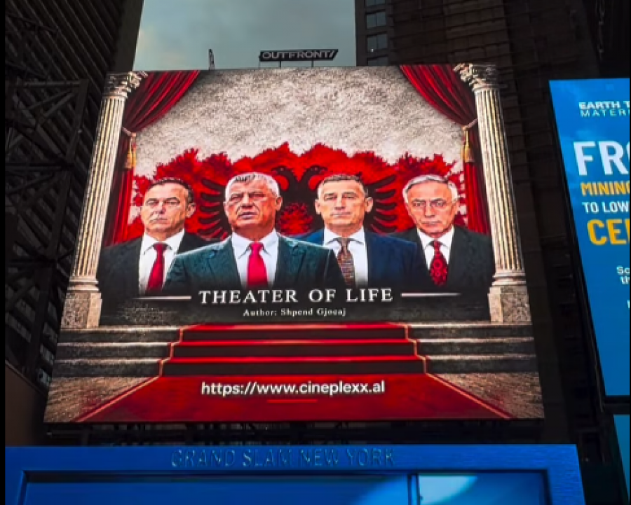 Fotografia e katërshes së UÇK-së del në “Times Square” [video]