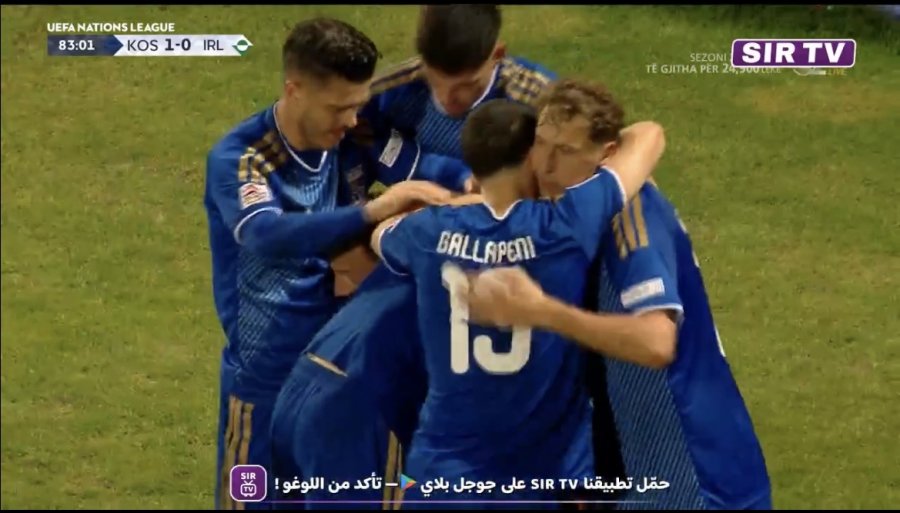 Kosova kalon në epërsi ndaj Irlandës, realizon Muriqi